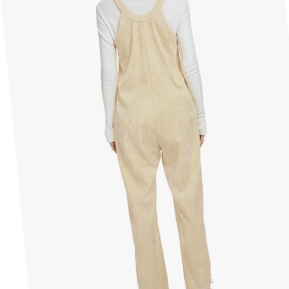 Tan corduroy Overalls - Picture 3 of 3